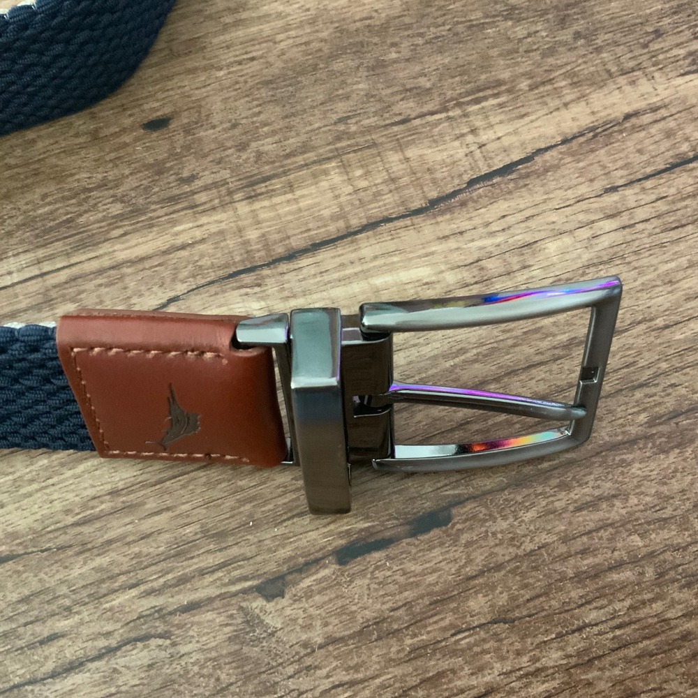 Tommy Bahama Braided Reversible Stretch Belt size small / medium